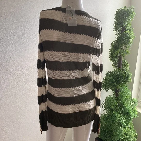 ALBERTO MAKALI SWEATER CARDIGAN TOP, SIZE M MSRP $120.00 NWT - Picture 5 of 8